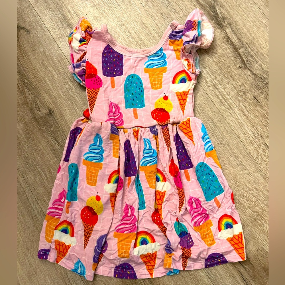Little Sleepies Rainbow Sprinkles Twirl Dress